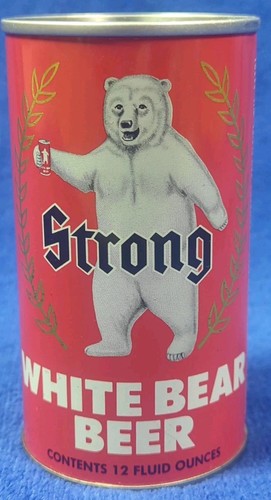 Strong white bear beer - white,