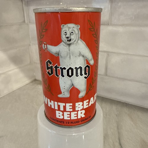 Strong white bear beer - beer, flat