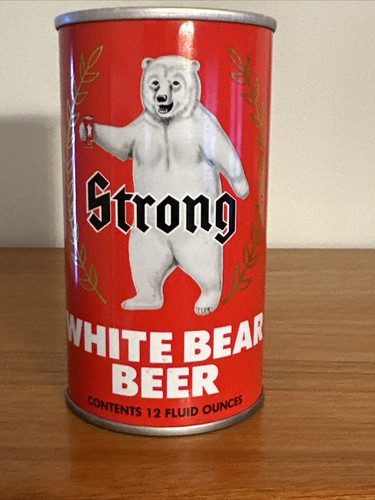 White bear beer flat - white, top